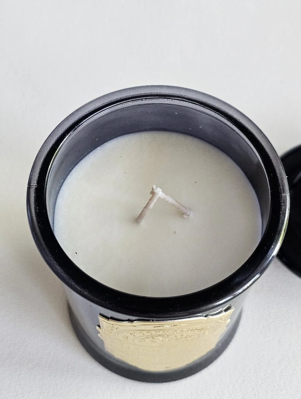 Spooky Studio Dark Night Mahogany Teakwood Natural Soy Wax Candle 17oz Black Jar